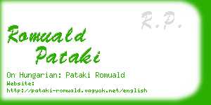 romuald pataki business card
